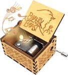 18 Note Beauty and the Beast Music Box Personalised Mini Music Box Gift Box Laser Engraved Vintage Wood Hand Crank Music Box Beauty and the Beast Gifts Music Boxes Wooden Musical Box Wooden Gift