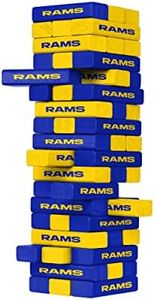 FOCO Unisex-Adult NFL Logo Stackable Blocks Game, Team Color, 9-1763