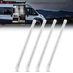 MICTUNING Interior Lights Lamp,Car Interior Led Light Bar,Car Camper Van Bus Caravan Boat Motorhome Kitchen Bathroom,Bright White Light Tube with On Off Switch (12 Inch 12V 4 Pack)