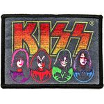 Kiss Faces & Icons Printed Patch Black 10x7cm