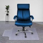 Storite Clear Chair Mat, 2MM Thick Hard Floor Use, Office Chair with Arm Rest and Rolling Wheels, Transparent Home Floor Protector Chairmats (75 * 75 cm)