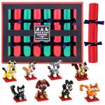 Kuckoo Crackers: 8 x 12-inch Build & Play Cats and Dogs Building Block Christmas Crackers