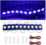 COB Module Lights,12V 16.4FT RV Awning Lights, IP68 Waterproof LED Boat Lights，LED Lights for Motorhome Travel Trailer Canopy , RV Interior, Boat Interior, Car Interior Stands Food Trucks(Blue)