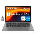 Lenovo Ideapad 3i 14" FHD Laptop, Intel i5-1155G7, 40GB RAM, 1TB SSD, ‎Intel Iris Xe Graphics, Bluetooth, 720P Webcam, WiFi 6, Artic Grey, Windows 11 Pro, 32GB Hotface USB Card