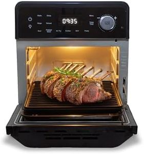 Nuwave Plug-In Grill Air Fryer Oven Combo, More Even Heat with Sheath Heaters, True Char Flavor, 150 Presets, Smart Temperature Probe, 50–500°F, 3 Power Levels, Stainless Steel