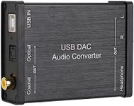 ASHATA USB DAC Audio Converter,GV-023 Digital to Analog DAC Audio Converter USB Audio Sound Card for Windows 10/8.1/8 /7 /Windows Vista/XP/for Mac OS X/ Windows2000