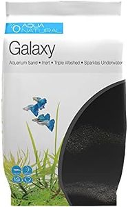 Aqua Natural Galaxy Sand 20lb Substrate for aquascaping, Aquariums, vivariums and terrariums, Black