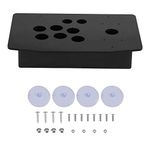 FTVOGUE DIY Arcade Panel Black Case DIY Set Kits Acrylic Panel and Inclined Cases Replacement for Arcade Game Arcade Fight Stick Joystick