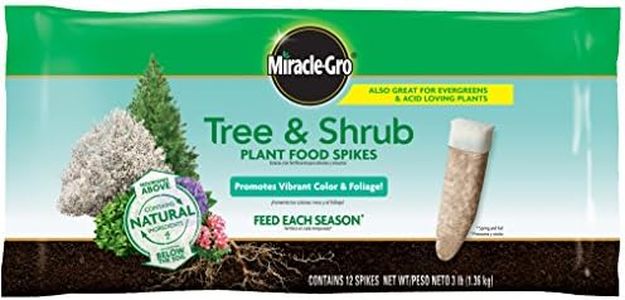 Miracle-Gro Tree & Shrub Plant Food Spikes, 12 Spikes/Pack, 12 Count (Pack of 1)