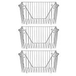 Homics Stackable Wire Baskets, Stee