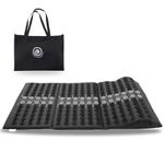 Core Asana Acupressure Mat Pillow For Back,Neck,Foot And Joint Pain Relief,Acupuncture Full Body Massage For Sciatica And Muscle Relaxation (Onyx Black)