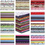 Moukeren 500 Pcs 4x4 Inches Cotton Fabric Square Pre Cut Quilt Squares Bundles Patchwork Fabrics Floral Printed Quilting for DIY Craft Sewing Clothing Accessory, (DY-Moukeren-1332)