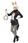 Women's The White Rabbit Costume, Black, Small