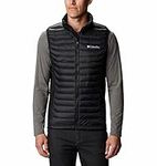 Columbia Men's Powder Pass Vest Puffer Vest Body Warmer, Black, Size M