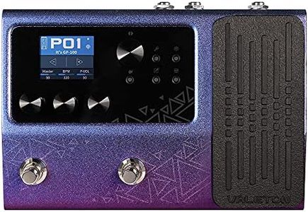 Valeton GP-100 Guitar Bass Amp Modeling IR Cabinets Simulation Multi Language Multi-Effects with Expression Pedal Stereo OTG USB Audio Interface (Violet)