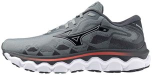 Mizuno Men's Wave Horizon 7 Running Shoe, Lead/Nickel, 12