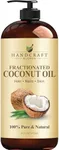 Handcraft Blends Fractionated Coconut Oil - 473 ml - 100% Pure and Natural - Premium Grade Carrier Oil - Hair and Body Oil - Massage Oil - Hexane-Free