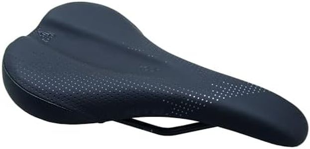 WTB Koda Bike Saddle, Comfortable Mountain Bike Seat with Comfort Zone Pressure Relief, Gravel, Trail, Enduro, Bikepacking, Flat Nose, Wide Width, Steel Rail