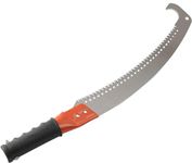 DAP - DOWNHILL AGRO PRODUCTS Pruning Saw With Pole Fixing Slot | Curved Blade Hand Saw | Professional Pruning Saw With Hook Rust Resistance Sharp Teeth Blades |With Rubber Grip Handle | Long Reach | Tall Trees Pruning