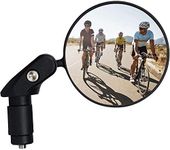 Bike Mirror Handlebar End Side Mount,360°Rotatable MTB Bicycle Rear View Mirrors,Mountain Bike,Push Bikes,Motorcycle Scooter Cycling Riding Safety Gear