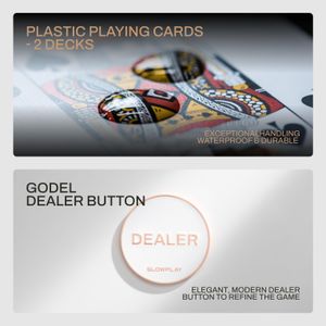 SLOWPLAY Godel 14g Poker Chips Set – 500 Piece Casino Quality
