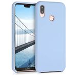 kwmobile Case Compatible with Huawei P20 Lite Case - TPU Silicone Phone Cover with Soft Finish - Light Blue Matte