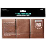 TitanShield Premium Copper 150 Sleeves Standard Size Board Game Trading Card Sleeves Deck Protector for Magic The Gathering MTG, Baseball Collection, Dropmix