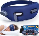 Visible Eye Massager with Heat - Wireless Eye Massager for Migraines & Eyestrain, Heated Eye Mask, Eye Care Massager for Dry Eyes & Tired Eyes, Birthday Christmas Gift for Women Men, Blue