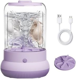 Easy Partner Mini Washing Machine, 3L Compact Small Laundry Washer for Underwear, Socks etc.（Purple）