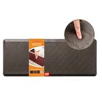 24 x 60 Inch Extra Support Anti Fatigue Comfort Kitchen Mat, Waterproof Long Kitchen Runner, Non-Slip Standing Desk Mat, Commercial Pads for Offices, Home, Garages (Barcelona Brown, 24'' x 60'')