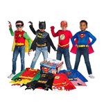 Imagine by Rubie's DC Comics Children's Dress up Trunk with Superman, The Flash, Batman and Robin G40202 One Size