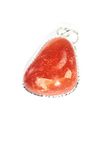 Red carnelian Tumbled Healing Pendant Necklace Healing Crystals Pendant