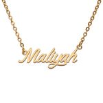 Maliyah Name Tag Necklaces for Her His Friends Familys Relationship Memory Jewelry Gift