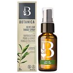 Botanica Olive Leaf Throat Spray with Peppermint Extract – Antioxidant Properties – Soothe Sore Throats and Coughs for Cold and Flu Relief (30 mL)