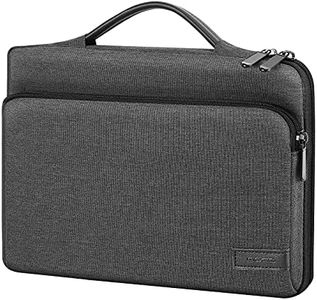 MoKo 9-11 Inch Tablet Sleeve Bag Carrying Case with Retractable Handle Fits New 11-inch iPad Pro M4/iPad Air M2 2024, iPad Air 5/4th 10.9, iPad 10th Gen 10.9, iPad Pro 11, iPad 9/8th 10.2, Black&Gray