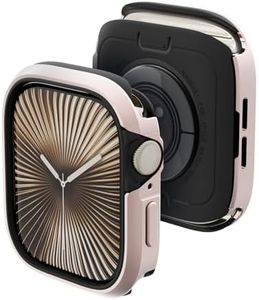 MAGEASY Aircraft-Grade Aluminum Rugged Case for 46mm Apple Watch Series 10 | 2 in 1 Metal Hard Shell with Shockproof Inner Bumper for Maxed Protection, Odyssey - Rose Gold