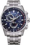 Citizen Men Chronograph Japanese Quartz Watch with Stainless Steel Strap CB5880-54L