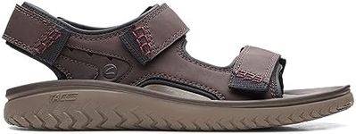 Clarks Men's Wesley Bay Sandal, Brown, 7 US