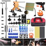 Fly5D Dent Repair Kit,Paintless Dent Removal Kit with T-Bar Dent Puller, Dent Lifter, Bridge Dent Puller, Car Body Repair Tools Repairing 98% Size of Dents