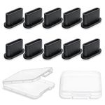 AUZOSL Pack of 10 USB C Dust Plugs Silicone Cover USB 3.1 Type C Port USB C Protective Cap Compatible with iPhone 15 Samsung Galaxy XPLORA OnePlus Xiaomi Redmi POCO Motorola Oneplus Nothing Phone