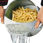 Best Utensils Pan Pot Strainer Stainless Steel Pasta Spaghetti Strainer Vegetables Colander & Drainer - Fits All Pots Up to 10 Inches