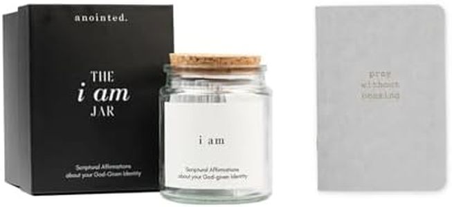 anointed. The i am Scripture Affirmation Jar and The Prayer Journal Gray and Copper Christian Devotional Bundle for Daily Prayer Identity and Faith