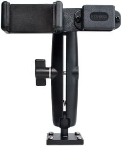 HYSHIKRA Universal Handheld Radio and Cellphone Hanger, with Adhesive Back and Pre Drill Holes with Self-tapping Screw for Baofeng Midland Kenwood Motorola Radio