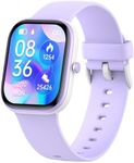 Kids Fitness Tracker Watch for Boys Girls Teens, Idea for 6-14 Years Old, Kids Smart Watch Sleep Monitor SYNC Phone App Pedometer Stop Smartwatch Alarm Clock DIY Watch Face Touch Screen (Purple)