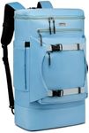 Asenlin Travel Backpack for Women Men，40L Extra Large Hiking Backpack，18 Inch Carry on Backpack Water Resistant for Casual Daypack Gym Backpack-Light Blue