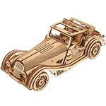 UGEARS Sports Car Rapid Mouse - 3D Wooden Model Kits for Adults - Car Puzzle Model to Build - DIY Convertible Roadster with Dual Engine for Enthusiasts of Wooden Puzzles and Model Cars