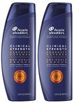 Head and Shoulders Shampoo, Clinical Strength Dandruff Defense - Dry Scalp Rescue, Extra Strength Formula with Manuka Honwy - Twin Pack