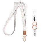 Rimilak Neck Lanyard Key Chain, Long Lanyard Strap Keychain Holder for Women Men Car Keys ID Badges Card Wallet Phone Camera