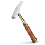 ESTWING Tinner's Hammer - 18 oz Sheet Metal Hammer with Forged Steel Construction & Leather Grip - T18