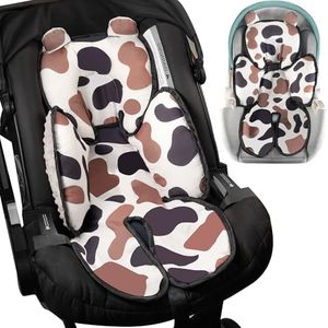 Honeau 3in1 Baby Car Seat Head Body Support,Soft Breathable Infant Car Seat Insert Newborn Boy Girl,Reversible Cotton-Minnky Carseat Head Support Pillow Cushion for Infant Stroller,Swing,Bouncer(Grey)